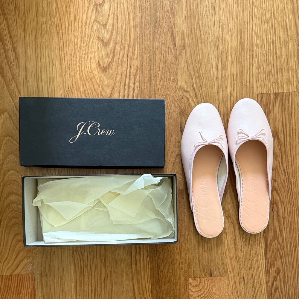 J. Crew Blush Pink Mules